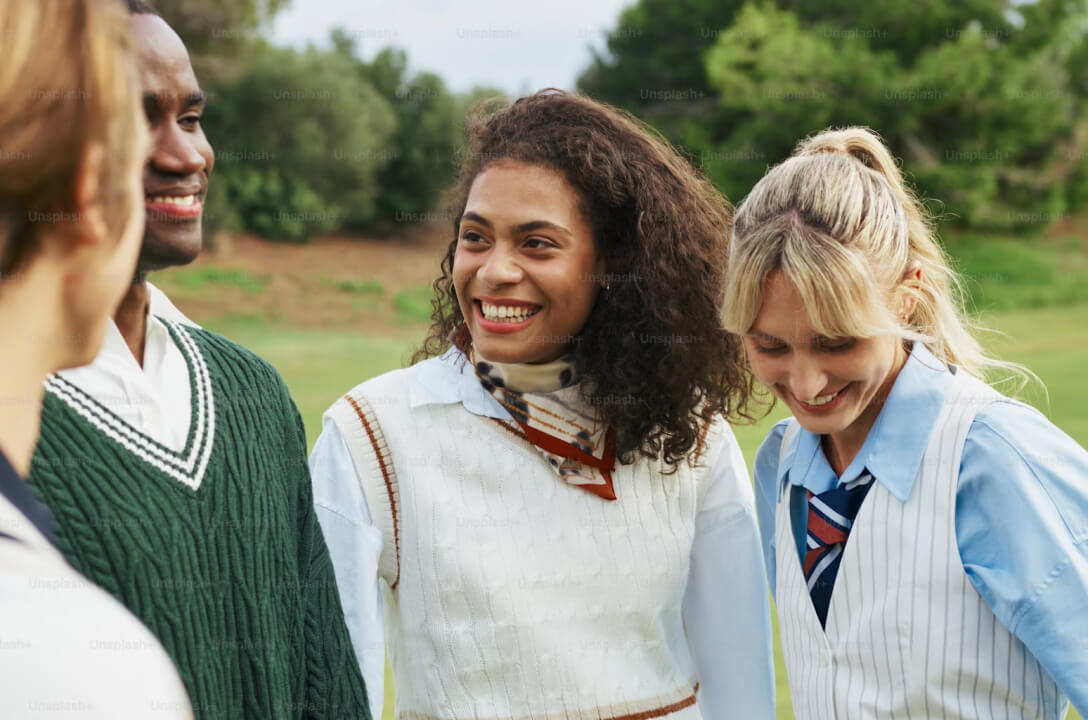Group of friends outside